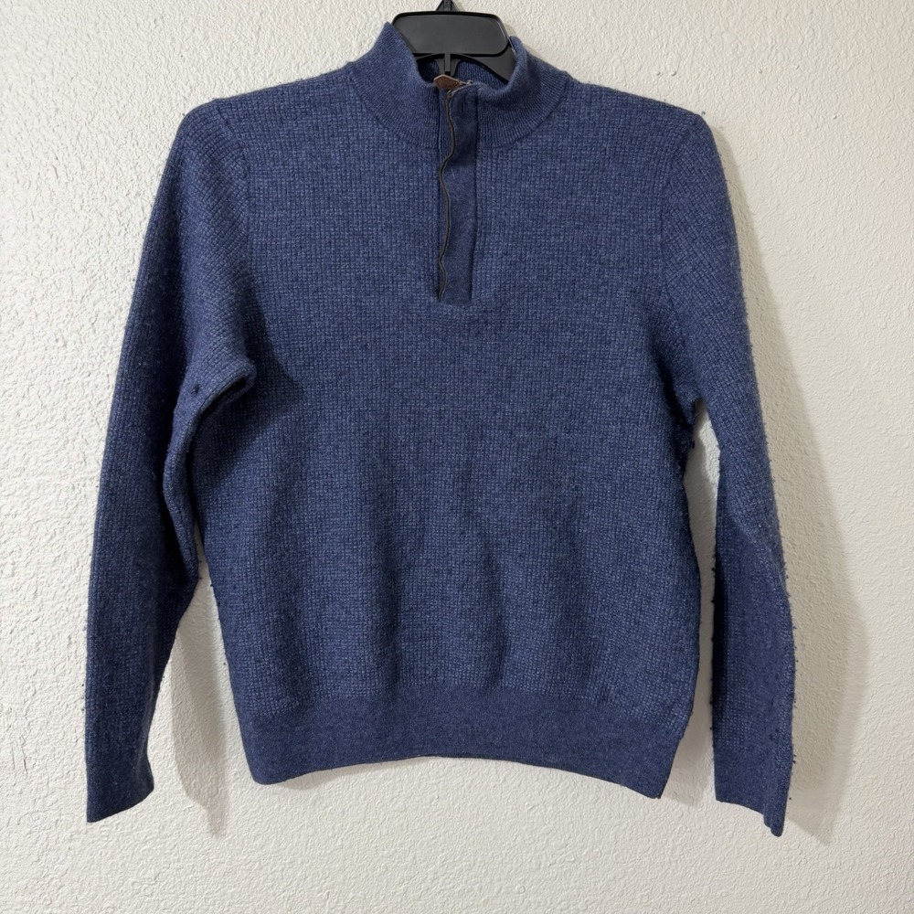 Jos A Bank XL Men's Sweater Pull Over Wool Blend Preppy Navy blue